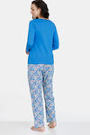 Zivame Tom & Jerry Colour Block Knit Cotton Pyjama Set - Super Sonic — thumbnail 3